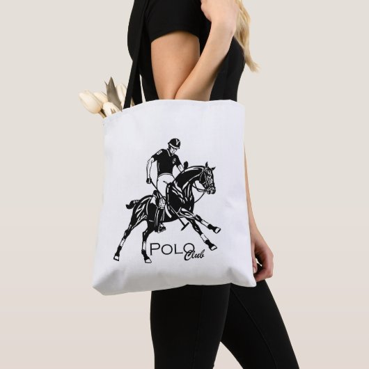 equestrian polo club canvas tas (Dichtbij)