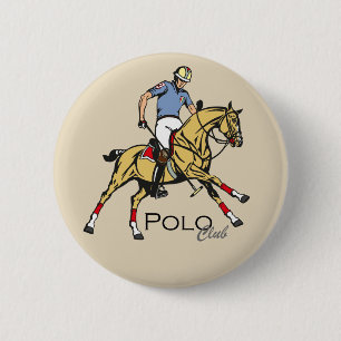 equestrian polo club ronde button 5,7 cm