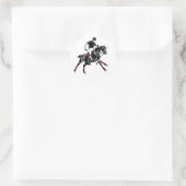 equestrian polo club sleutelhanger ronde sticker (Tas)