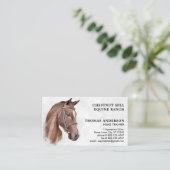 Equestrian Professional Personalized Equine Horse Visitekaartje (Staand voorkant)