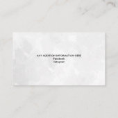 Equestrian Professional Personalized Equine Horse Visitekaartje (Achterkant)