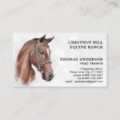 Equestrian Professional Personalized Equine Horse Visitekaartje (Voorkant)