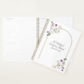 Equestrian Purple Floral Rustic Wedding Planner (Display)