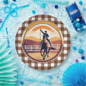 Equestrian Rider Papieren Bordje (Feest)