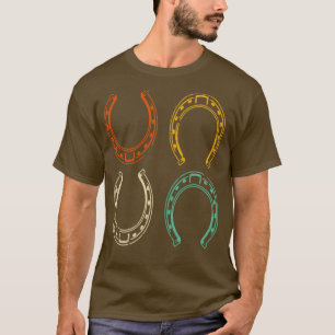 Equestrian Rider Retro  Horsehoe T-shirt