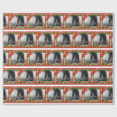 Equestrian Riding Boots Gray Horse Cadeaupapier (Vlak)