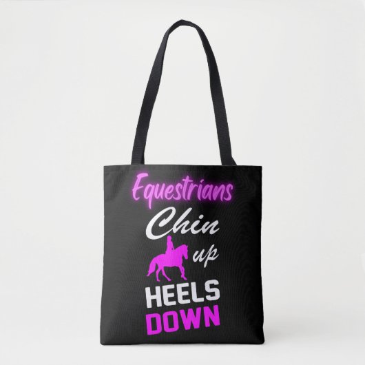 Equestrian Riding Quotes Tote Bag (Voorkant)