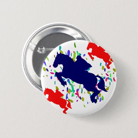 EQUESTRIAN RONDE BUTTON 5,7 CM (Voorkant /achterkant)