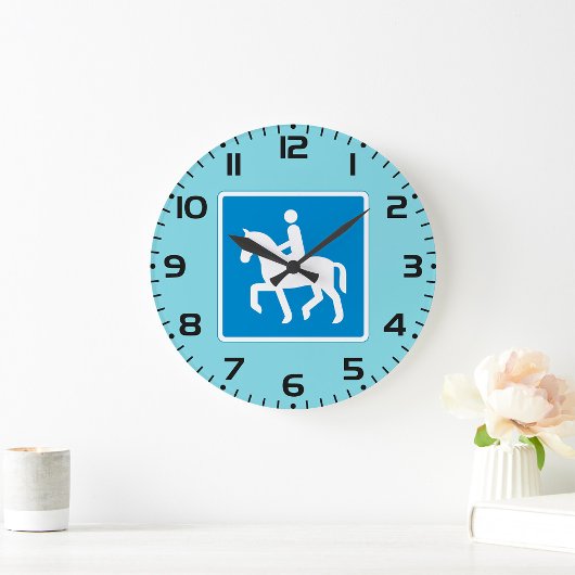 Equestrian Route Symbol Horse Riding Sign Grote Klok