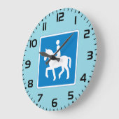 Equestrian Route Symbol Horse Riding Sign Grote Klok (Hoek)
