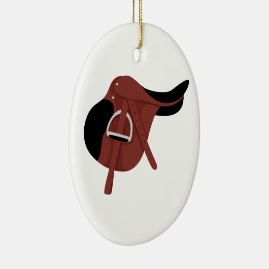 Equestrian Saddle Keramisch Ornament (Rechts)
