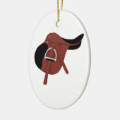 Equestrian Saddle Keramisch Ornament (Links)
