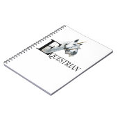 Equestrian side eye unicorn notitieboek (Linkerzijde)