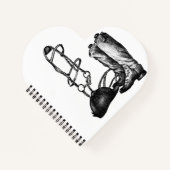 Equestrian Spiral Notebook Unlined Sketchbook  Notitieboek (Voorkant)