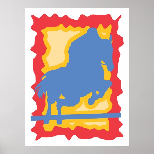 Equestrian Stamp Poster (Voorkant)