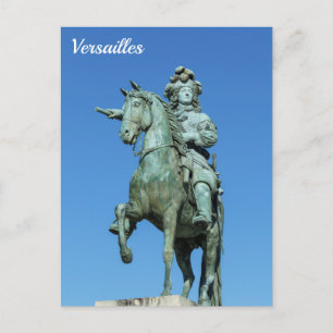 Equestrian standing of Louis XIV in Versailles Briefkaart