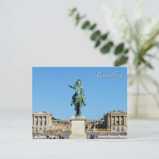 Equestrian standing of Louis XIV in Versailles Briefkaart (Staand voorkant)