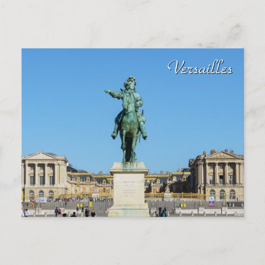 Equestrian standing of Louis XIV in Versailles Briefkaart (Voorkant)