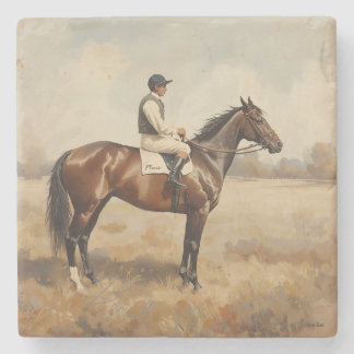 Equestrian  stenen onderzetter
