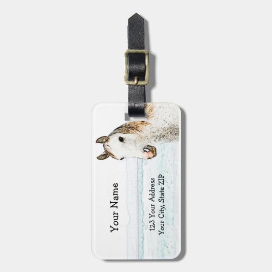 Equestrian Tack ID Label Bagagelabel (Voorkant verticaal)