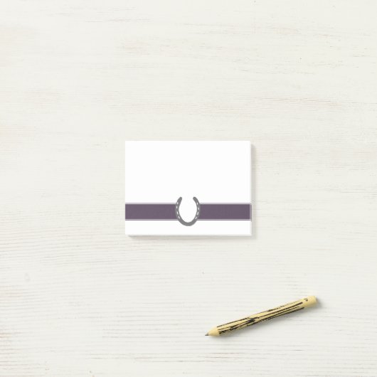 Equestrian Th-Hoefijzers Pattern Post-it® Notes (Op bureau)