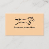 Equestrian Theme Horse Business or Services Visitekaartje (Voorkant)