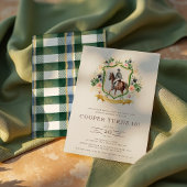 Equestrian Theme Paard Verjaardagsfeest Kaart