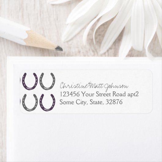 Equestrian Thorming Hoefijzers Pattern Etiket (Insitu)