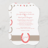 Equestrian Thorming Hoefijzers Pattern Kaart (Voorkant / Achterkant)