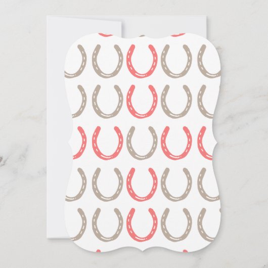 Equestrian Thorming Hoefijzers Pattern Kaart (Achterkant)