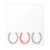 Equestrian Thorming Hoefijzers Pattern Notitieblok (Voorkant)