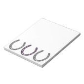 Equestrian Thorming Hoefijzers Pattern Notitieblok (Linkerzijde)