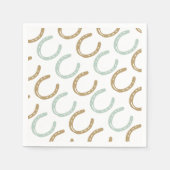 Equestrian Thorming Hoefijzers Pattern Servetten (Voorkant)