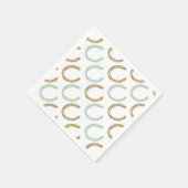 Equestrian Thorming Hoefijzers Pattern Servetten (Hoek)