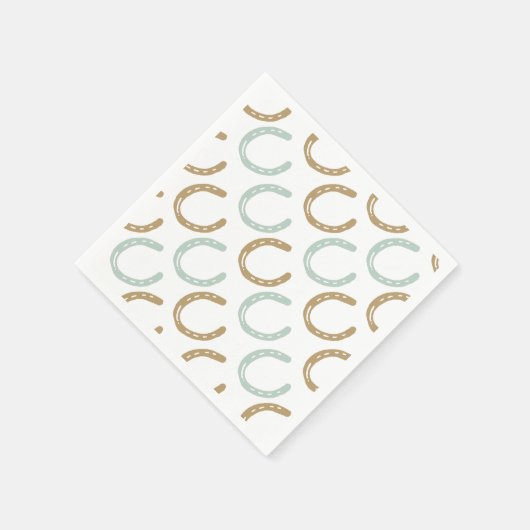 Equestrian Thorming Hoefijzers Pattern Servetten (Hoek)