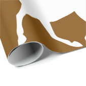 Equestrian Trail Riding Horse Silhouette Icon Cadeaupapier (Rol Hoek)