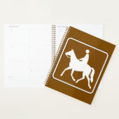Equestrian Trail Riding Horse Silhouette Icon Planner (Display)