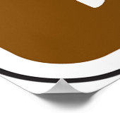 Equestrian Trail Riding Horse Silhouette Icon Poster (Hoek)