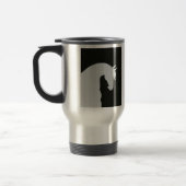 Equestrian Travel Mug Horse Silhouette Coffee Cup Reisbeker (Links)