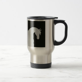 Equestrian Travel Mug Horse Silhouette Coffee Cup Reisbeker