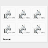 equestrian unicorn side eye stickers (Vel)
