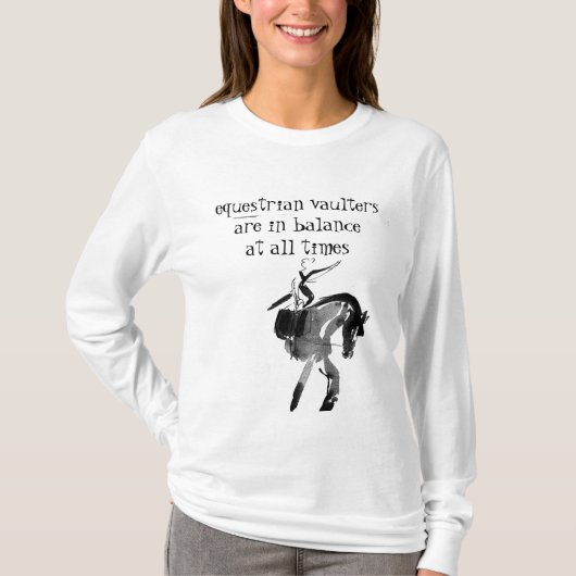 Equestrian Vaulters Gedekt Shirt (Voorkant)