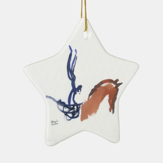 Equestrian Vaulters Keramisch Ornament (Rechts)
