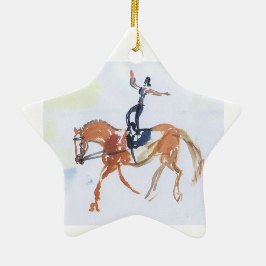 Equestrian Vaulters Keramisch Ornament (Achterkant)
