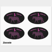 Equestrian Vaulting Ballerina Ovale Sticker (Vel)