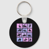 Equestrian Vaulting Horse Vaulter Girls Womens  Sleutelhanger (Voorkant)