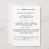 Equestrian Vrijgezellenfeest Ride Roos Elegante br Kaart (Achterkant)