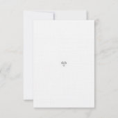 Equestrian Wedding Details Card with Horse Crest RSVP Kaartje (Achterkant)