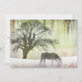 Equestrian Wedding Uitnodiging (Achterkant)