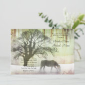 Equestrian Wedding Uitnodiging (Staand voorkant)